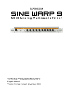 Terratec SINE WARP 9 Manual Owner's manual
