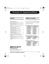 Zoom H4 Owner's manual
