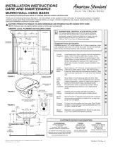 American Standard 0954.000.020 Installation guide