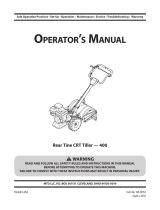 MTD 400 Series User manual