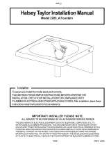 Halsey Taylor 2205A Owner's manual