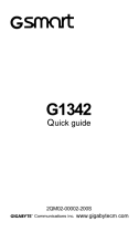 Gigabyte GSMART G1342 Quick Manual