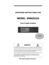 Teledyne 3000ZA2G User manual