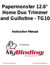 MyBinding Papermonster TG10 User manual