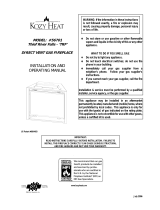 Kozyheat TRF Owner's manual