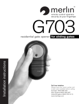 Merlin G703 Installation Instructions Manual
