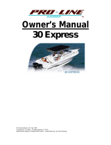 Pro-Line Boats 2001 30 Express Owner's manual