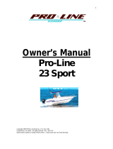 Pro-Line Boats 25 Sport Owner's manual