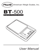 American Weigh Scales BT-500 User manual