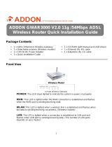 ADDON GWAR3000 Quick Installation Manual