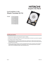 Hitachi Travelstar 5K1000 HTS541010A9E680 Install Manual