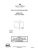 Kozyheat #911 Owner's manual