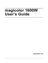 Konica Minolta magicolor 1600W User manual