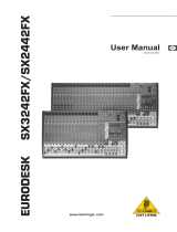 Behringer Eurodesk SX2442FX User manual