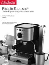 Sunbeam EM2800 Piccolo Espresso Owner's manual