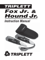 Triplett Fox and Hound Jr Compact Tone & Probe Kit User manual