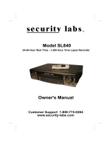 Security Labs SL840 Owner's manual