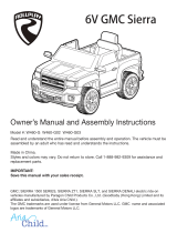Rollplay 6V GMC Sierra W460-G03 Owner's Manual And Assembly Instructions
