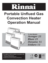 Rinnai Enduro 13 User manual