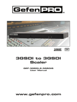 Gefen Pro 3GSDI User manual