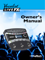 DigiTech Live FX Owner's manual
