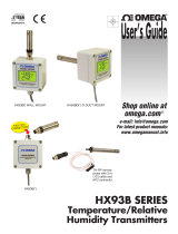 Omega HX93B Series Owner's manual