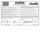 Duratrax Shock Sets - Axis User manual