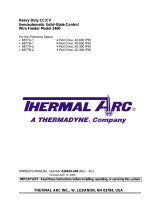 ESAB Heavy Duty CC/CV Semiautomatic Solid-State Control Wire Feeder Model 2460 User manual
