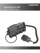 COBHAM SAILOR 6210 VHF User and Installation Manual