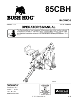 Bush Hog Backhoe CBH Series Owner's manual
