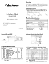 CyberPower RELAYIO600 Reference guide