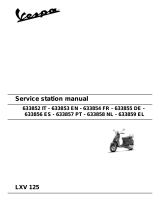 VESPA LXV 125 Service Station Manual
