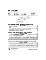 Hitachi G 13SE2 Safety Instructions And Instruction Manual