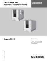 Buderus Logano GE615 Installation And Maintenance Instructions Manual