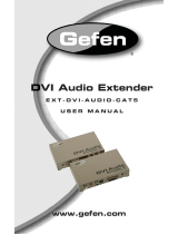 Gefen EXT-DVI-AUDIO-CAT5 User manual