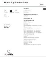 Scholtes SV70SPNAB Operating Instructions Manual