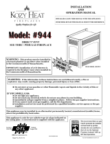 Kozyheat #944 Owner's manual