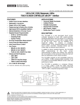 Texas Instruments 1.6V to 3.6V, 12-Bit, Nanopower, 4-Wire Touch Screen Controller w/SPI™ Interface (Rev. C) Datasheet