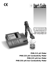 Omega PHB-215, PHB-220, PHB-225, PHB-250 Owner's manual