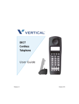 Vertical DECT Cordless Telephone User manual