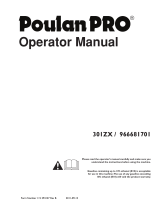 Poulan 301ZX User manual