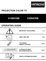 Hitachi 53SBX59B User manual