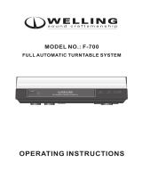 Welling F-700 User manual