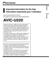 Pioneer AVIC-U220 Owner's manual