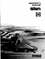 BOMBARDIER ELAN 1988 User manual