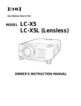 Eiki LC-X5 User manual