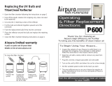 Airpura P600 Operating & Filter Replacement Directions