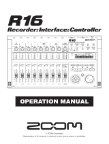 Zoom R16 Operating instructions