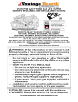 Vantage Hearth BGE18NR Owner's manual