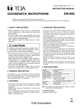 Optimus EM-800 User manual